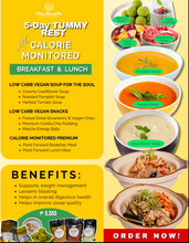 3-Day Tummy Rest Set plus Calorie-Monitored Breakfast and Lunch
