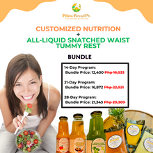 Customized Nutrition plus All-Liquid Snatched Waist Tummy Rest Bundle (save up to P7966.00!)
