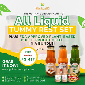 All-Liquid Tummy Rest Set plus FDA APPROVED Plant- based Bulletproof Coffee Bundle