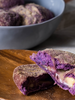 Low in Sugar Jumbo Ube Cheese Pan de Sal / Low in Sugar Jumbo  Vegan  Pan de Sal